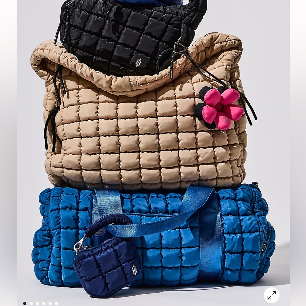 Free People Movement Quilted Duffle Bag in Tan - Picture 2 of 11